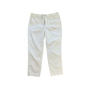 J.Crew White High Rise Girlfriend Chino Pant Size 10